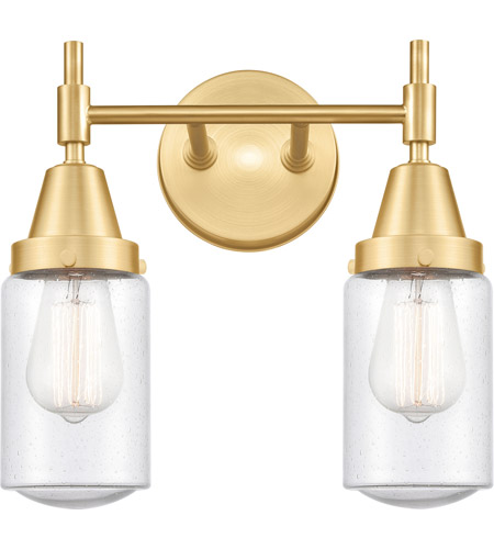 Innovations Lighting 447-2W-SG-G314-LED Caden LED 14 inch Satin Gold Bath Vanity Light Wall Light
