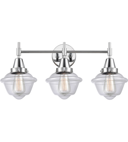 Innovations Lighting 447-3W-SB-G532-LED Caden LED 26 inch Satin Brass Bath Vanity Light Wall Light in Clear Glass