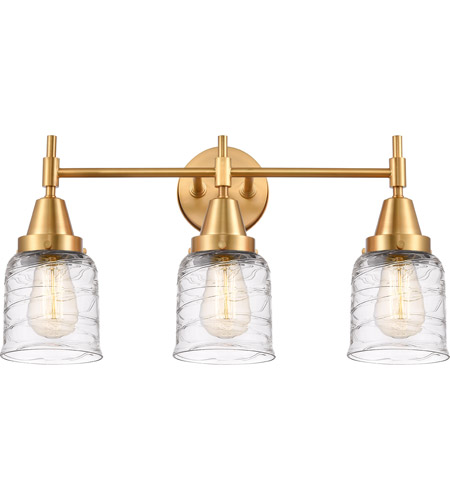 Innovations Lighting 447-3W-SG-G513-LED Caden LED 23 inch Satin Gold Bath Vanity Light Wall Light