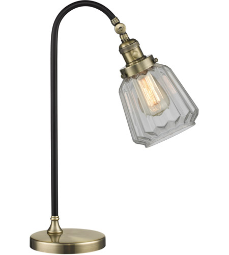 Innovations Lighting 515-1L-BAB-G142-LED Black Brook 22 inch 3 watt Black Antique Brass Lamp Portable Light