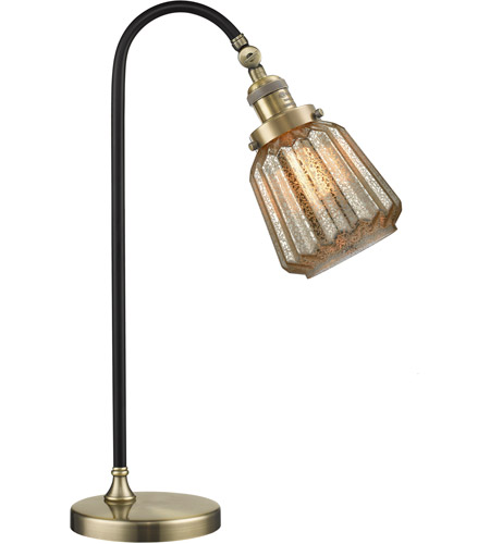 Innovations Lighting 515-1L-BAB-G146 Black Brook 22 inch 100 watt Black and Antique Brass Table Lamp Portable Light