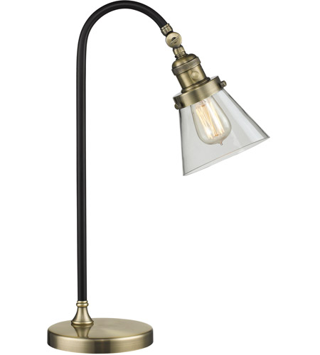 Innovations Lighting 515-1L-BAB-G62-LED Black Brook 22 inch 3 watt Black Antique Brass Lamp Portable Light