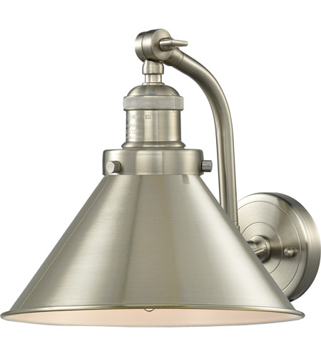 Innovations Lighting 515-1W-SN-M10 Briarcliff 1 Light 8 inch Brushed Satin Nickel Wall Sconce Wall Light