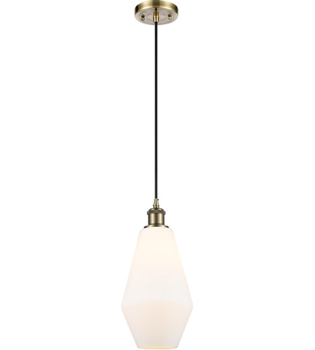 Innovations Lighting 516-1P-AB-G651-7-LED Ballston Cindyrella LED 7 inch Antique Brass Mini Pendant Ceiling Light