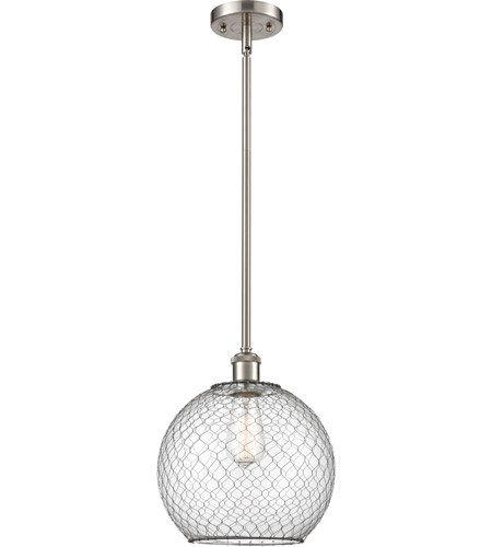 chicken wire ceiling light