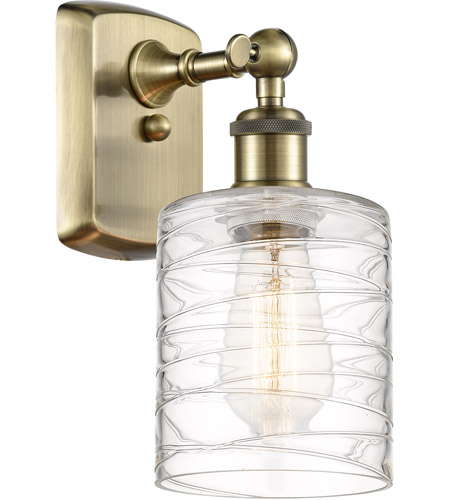 Innovations Lighting 516-1W-AB-G1113 Ballston Cobbleskill 1 Light 5 inch Antique Brass Sconce Wall Light