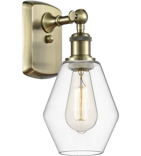 Innovations Lighting 516-1W-AB-G652-6-LED Ballston Cindyrella LED 6 inch Antique Brass Sconce Wall Light in Clear Glass