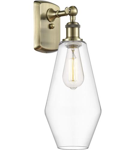 Innovations Lighting 516-1W-AB-G652-7-LED Ballston Cindyrella LED 7 inch Antique Brass Sconce Wall Light in Clear Glass