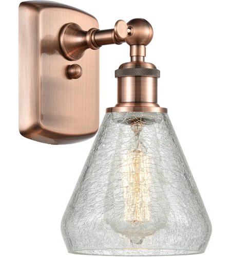 Innovations Lighting 516-1W-AC-G275-LED Ballston Conesus LED 6 inch Antique Copper Sconce Wall Light, Ballston