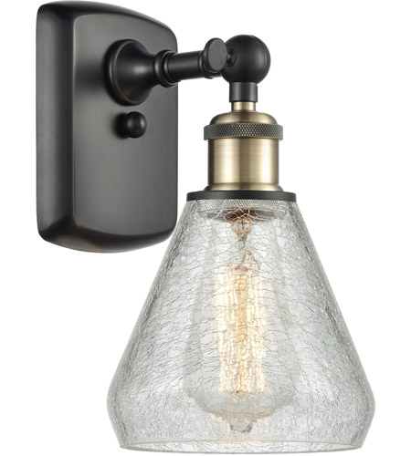 Innovations Lighting 516-1W-BAB-G275-LED Ballston Conesus LED 6 inch Black Antique Brass Sconce Wall Light, Ballston