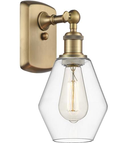Innovations Lighting 516-1W-BB-G652-6-LED Ballston Cindyrella LED 6 inch Brushed Brass Sconce Wall Light in Clear Glass
