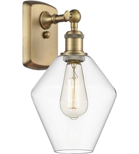 Innovations Lighting 516-1W-BB-G652-8-LED Ballston Cindyrella LED 8 inch Brushed Brass Sconce Wall Light in Clear Glass