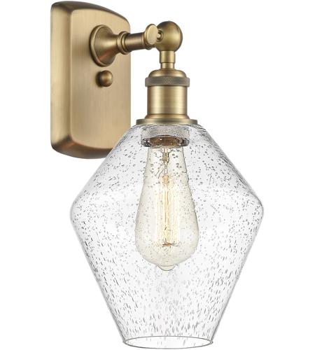 Innovations Lighting 516-1W-BB-G654-8-LED Ballston Cindyrella LED 8 inch Brushed Brass Sconce Wall Light in Seedy Glass photo