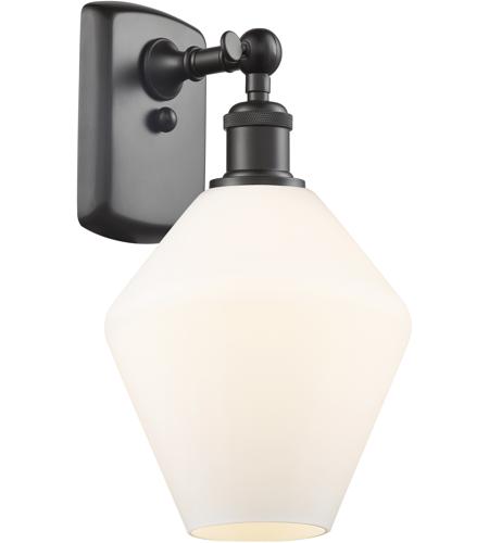 Innovations Lighting 516-1W-OB-G651-8-LED Ballston Cindyrella LED 8 inch Oil Rubbed Bronze Sconce Wall Light in Matte White Glass