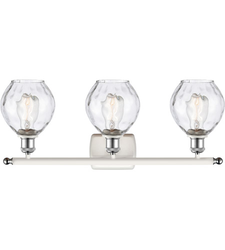 Innovations Lighting 516-3W-WPC-G362 Ballston Small Waverly 3 Light 26 inch White and Polished Chrome Bath Vanity Light Wall Light, Ballston 516-3W-WPC-G362_2.jpg