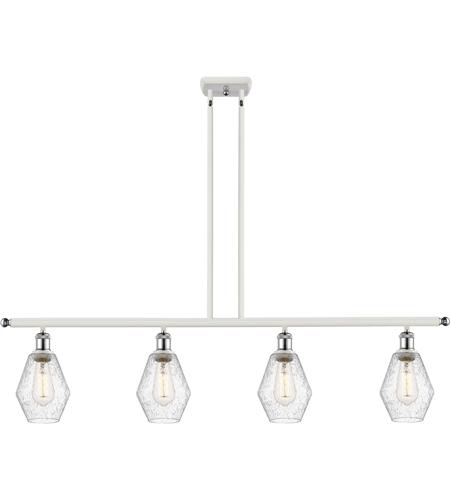 Innovations Lighting 516-4I-WPC-G654-6 Ballston Cindyrella 4 Light 48 inch White and Polished Chrome Island Light Ceiling Light in Incandescent, Seedy Glass photo