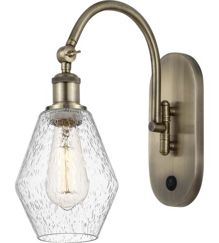 Innovations Lighting 518-1W-AB-G654-6-LED Ballston Cindyrella LED 6 inch Antique Brass Sconce Wall Light in Seedy Glass