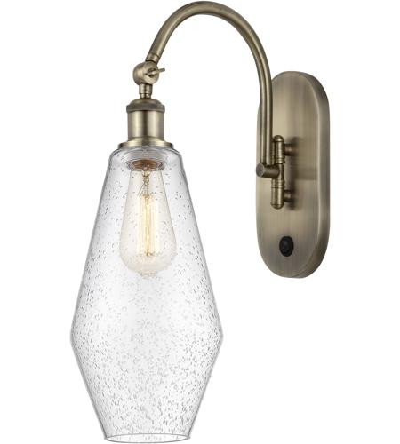 Innovations Lighting 518-1W-AB-G654-7-LED Ballston Cindyrella LED 7 inch Antique Brass Sconce Wall Light in Seedy Glass