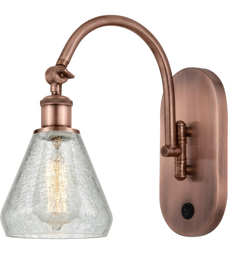 Innovations Lighting 518-1W-AC-G275-LED Ballston Conesus LED 6 inch Antique Copper Sconce Wall Light