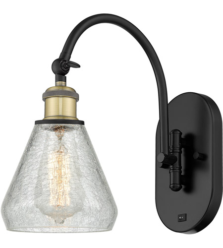 Innovations Lighting 518-1W-BAB-G275-LED Ballston Conesus LED 6 inch Black Antique Brass Sconce Wall Light