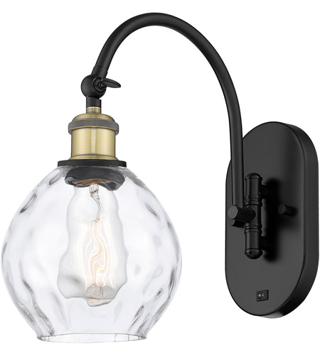 Innovations Lighting 518-1W-BAB-G362 Ballston Waverly 1 Light 6 inch Black Antique Brass Sconce Wall Light