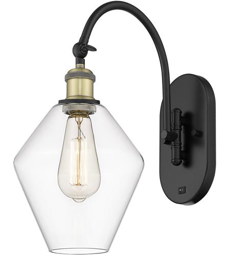 Innovations Lighting 518-1W-BAB-G652-8 Ballston Cindyrella 1 Light 8 inch Black Antique Brass Sconce Wall Light in Incandescent, Clear Glass