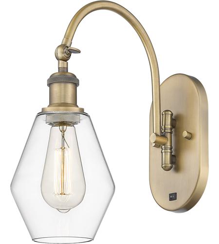 Innovations Lighting 518-1W-BB-G652-6 Ballston Cindyrella 1 Light 6 inch Brushed Brass Sconce Wall Light in Incandescent, Clear Glass