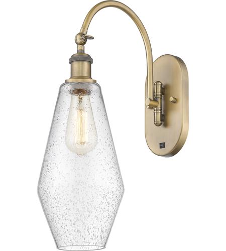 Innovations Lighting 518-1W-BB-G654-7-LED Ballston Cindyrella LED 7 inch Brushed Brass Sconce Wall Light in Seedy Glass