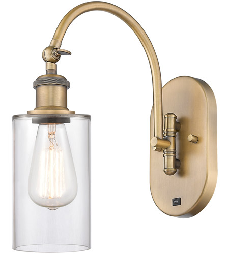 Innovations Lighting 518-1W-BB-G802 Ballston Clymer 1 Light 5 inch Brushed Brass Sconce Wall Light