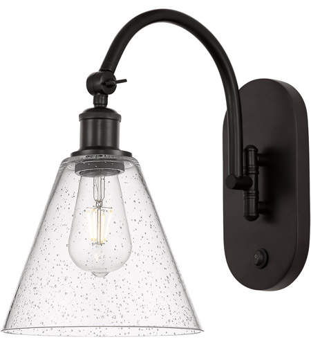 Innovations Lighting 518-1W-OB-GBC-84-LED Ballston Cone LED 8 inch Oil Rubbed Bronze Sconce Wall Light