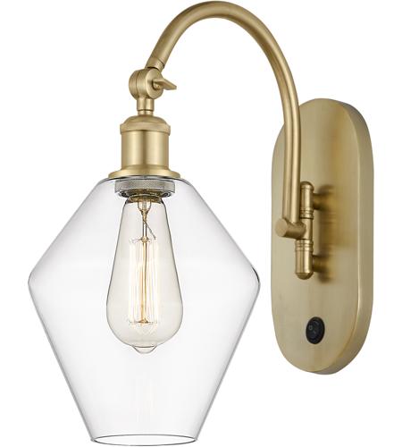 Innovations Lighting 518-1W-SG-G652-8 Ballston Cindyrella 1 Light 8 inch Satin Gold Sconce Wall Light in Incandescent, Clear Glass