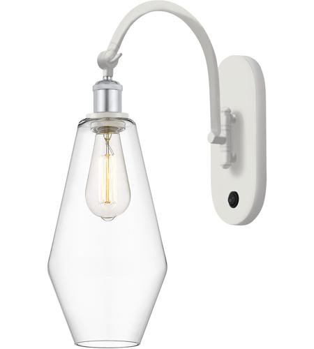 Innovations Lighting 518-1W-WPC-G652-7 Ballston Cindyrella 1 Light 7 inch White and Polished Chrome Sconce Wall Light in Incandescent, Clear Glass