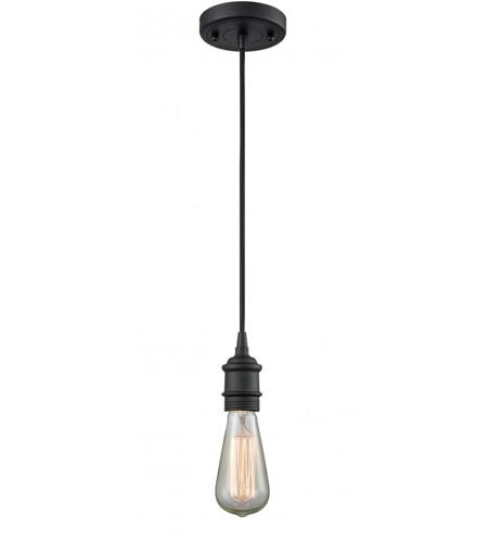 Innovations Lighting 561-1P-BK Bare Bulb 1 Light 2 inch Matte Black Mini Pendant Ceiling Light