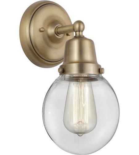 Innovations Lighting 623-1W-BB-G202-6 Aditi Beacon 1 Light 6 inch Brushed Brass Sconce Wall Light in Clear Glass