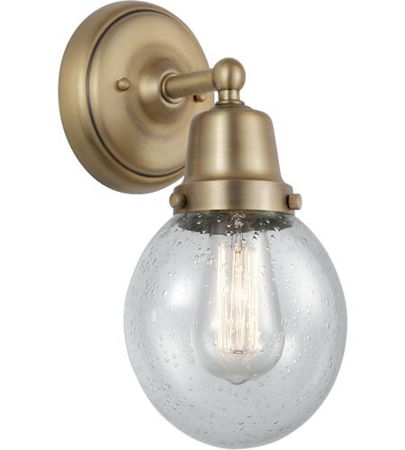 Innovations Lighting 623-1W-BB-G204-6 Aditi Beacon 1 Light 6 inch Brushed Brass Sconce Wall Light in Seedy Glass
