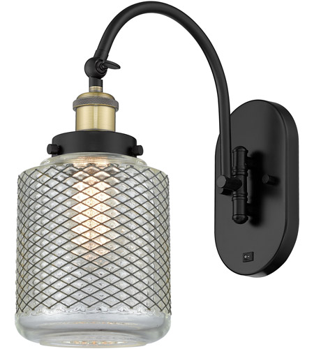 Innovations Lighting 918-1W-BAB-G262-LED Franklin Restoration Stanton LED 6 inch Black Antique Brass Sconce Wall Light photo