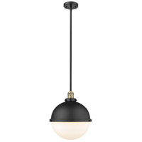 Innovations 201C-SN-HFS-82-SN-LED Transitional LED Mini Pendant from Franklin Restoration Collection in Pewter Silver Finish, Nickel 