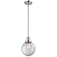 Innovations Lighting 201S-PC-G202-8 Franklin Restoration Large Beacon 1 Light 8 inch Polished Chrome Mini Pendant Ceiling Light in Clear Glass, Franklin Restoration thumb