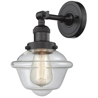 Innovations Lighting 203-OB-G532-LED Franklin Restoration Small Oxford LED 8 inch Oil Rubbed Bronze Sconce Wall Light in Clear Glass, Franklin Restoration photo thumbnail