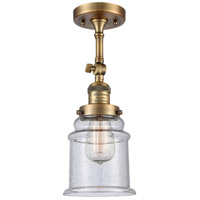 Innovations Lighting 203-BB-G184 Franklin Restoration Canton 1 Light 7 inch Brushed Brass Sconce Wall Light in Seedy Glass, Franklin Restoration alternative photo thumbnail