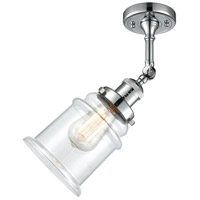 Innovations Lighting 203-PC-G182 Franklin Restoration Canton 1 Light 7 inch Polished Chrome Sconce Wall Light in Clear Glass, Franklin Restoration alternative photo thumbnail
