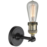 Innovations Lighting 203NH-BBB-LED Bare Bulb LED 5 inch Black Brushed Brass Sconce Wall Light 203NH-BBB(FacingUp).jpg thumb