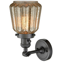 Innovations Lighting 203SW-OB-G146 Franklin Restoration Chatham 1 Light 6 inch Oil Rubbed Bronze Sconce Wall Light in Mercury Glass, Franklin Restoration alternative photo thumbnail