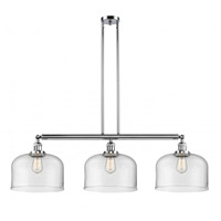 Innovations Lighting 213-PC-S-G72-L Franklin Restoration X-Large Bell 3 Light 42 inch Polished Chrome Island Light Ceiling Light in Clear Glass, Franklin Restoration photo thumbnail