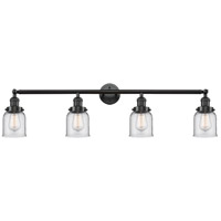 Innovations Lighting 215-OB-S-G52-LED Franklin Restoration Small Bell LED 42 inch Oil Rubbed Bronze Bath Vanity Light Wall Light in Clear Glass, Franklin Restoration photo thumbnail
