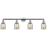Innovations Lighting 215-PC-G58-LED Franklin Restoration Small Bell LED 43 inch Polished Chrome Bath Vanity Light Wall Light in Silver Plated Mercury Glass, Franklin Restoration photo thumbnail