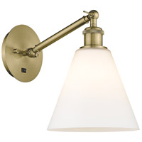 Innovations Lighting 317-1W-AB-GBC-81 Ballston Cone 1 Light 8 inch Antique Brass Sconce Wall Light thumb