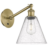 Innovations Lighting 317-1W-AB-GBC-84 Ballston Cone 1 Light 8 inch Antique Brass Sconce Wall Light thumb