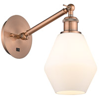 Innovations Lighting 317-1W-AC-G651-6 Ballston Cindyrella 1 Light 6 inch Antique Copper Sconce Wall Light thumb