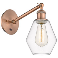 Innovations Lighting 317-1W-AC-G652-6-LED Ballston Cindyrella LED 6 inch Antique Copper Sconce Wall Light thumb